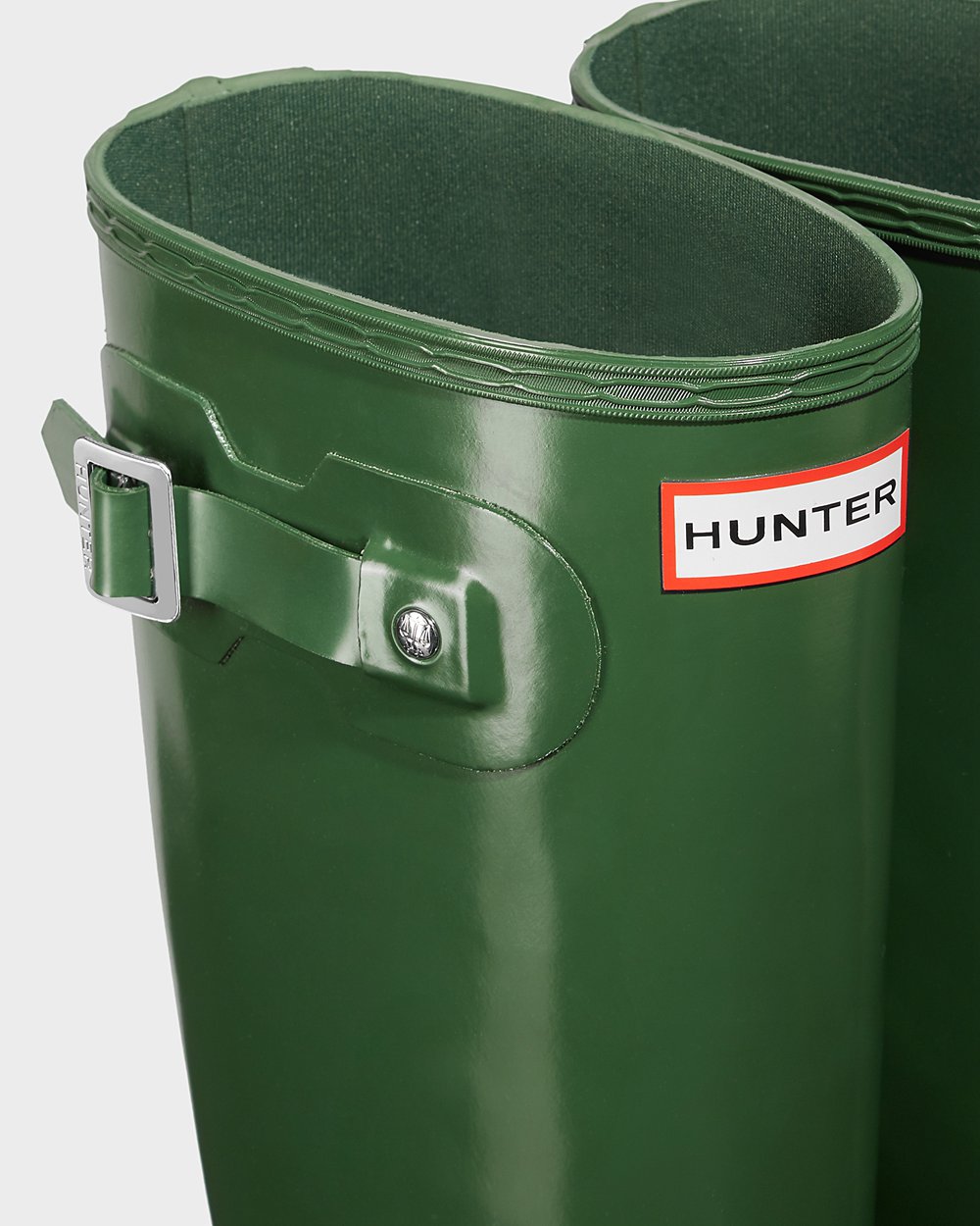 Hoge Regenlaarzen Dames - Hunter Original Gloss - Groen - 28BHYVWTS